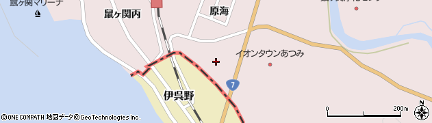 山形県鶴岡市鼠ヶ関奥田周辺の地図