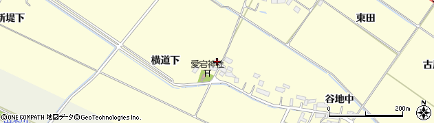 宮城県大崎市古川桑針横道下周辺の地図