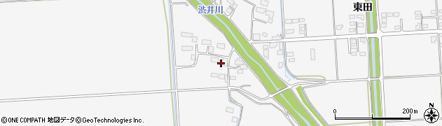 宮城県大崎市古川西荒井（若木）周辺の地図