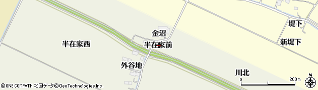 宮城県大崎市古川石森（半在家前）周辺の地図