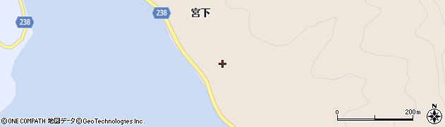 宮城県石巻市尾崎周辺の地図