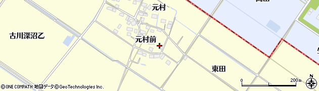 宮城県大崎市古川桑針元村前35周辺の地図