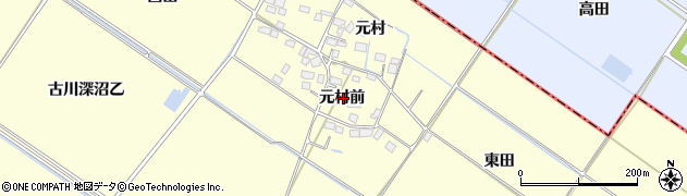 宮城県大崎市古川桑針元村前周辺の地図