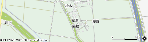 宮城県大崎市古川飯川（観音）周辺の地図