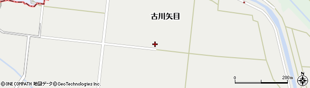 宮城県大崎市古川矢目前谷地周辺の地図