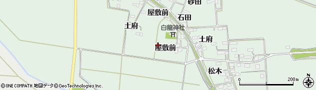 宮城県大崎市古川飯川屋敷前周辺の地図