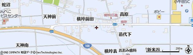 宮城県美里町（遠田郡）北浦（横埣表）周辺の地図