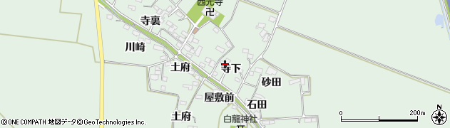 宮城県大崎市古川飯川寺下周辺の地図