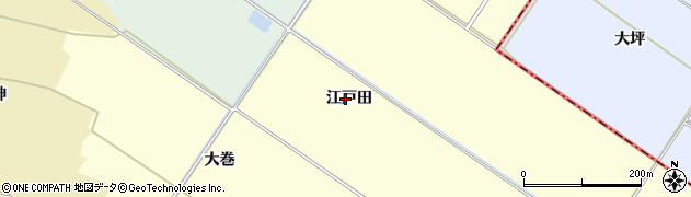 宮城県大崎市古川深沼（江戸田）周辺の地図