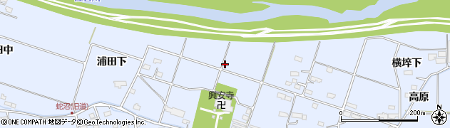 宮城県美里町（遠田郡）北浦（横埣）周辺の地図