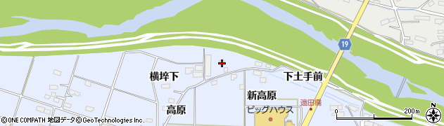 宮城県遠田郡美里町北浦横埣下13周辺の地図