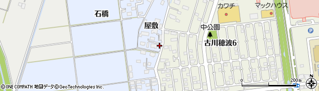 宮城県大崎市古川米倉下浦周辺の地図