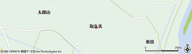 宮城県石巻市桃生町樫崎取久美周辺の地図