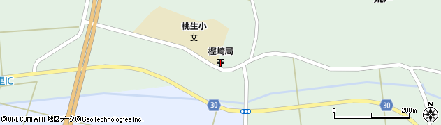 樫崎郵便局周辺の地図
