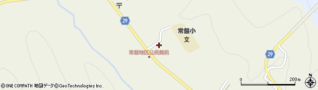 尾花沢市役所　常盤地区公民館周辺の地図