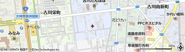宮城県大崎市古川小稲葉町10周辺の地図