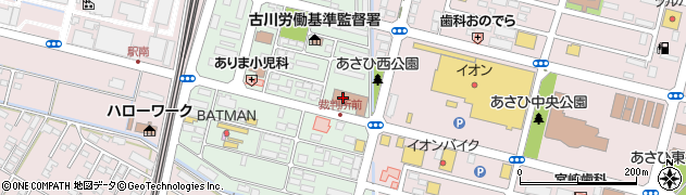 仙台家庭裁判所　古川支部周辺の地図