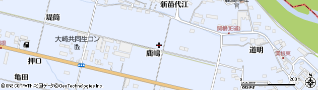宮城県遠田郡美里町関根周辺の地図
