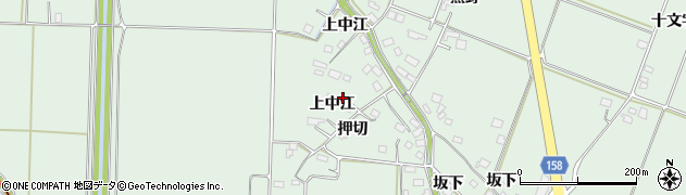 宮城県大崎市古川飯川上中江周辺の地図
