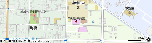 加美町中新田体育館周辺の地図