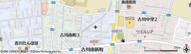宮城県大崎市古川南新町周辺の地図