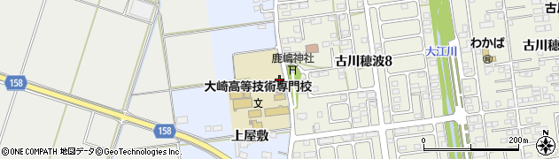 宮城県大崎市古川米倉（北）周辺の地図