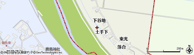 宮城県大崎市古川下谷地周辺の地図