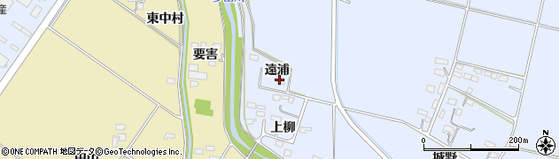 宮城県加美町（加美郡）平柳（遠浦）周辺の地図