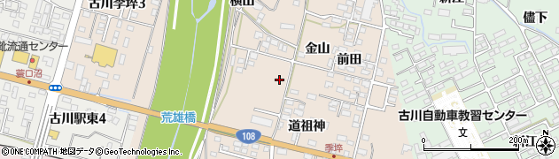 宮城県大崎市古川李埣周辺の地図