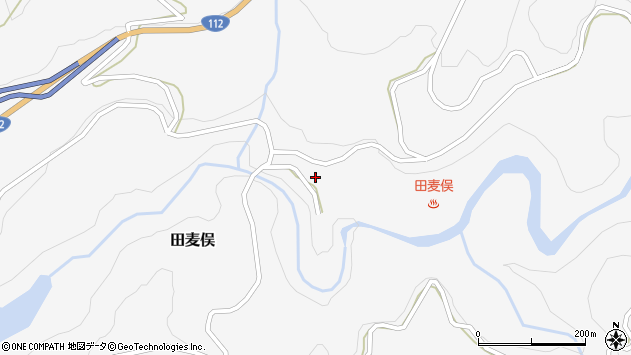 〒997-0532 山形県鶴岡市田麦俣の地図