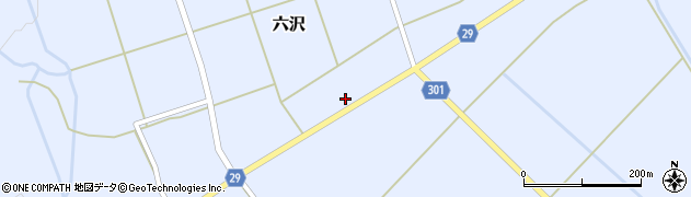 山形県尾花沢市六沢265周辺の地図