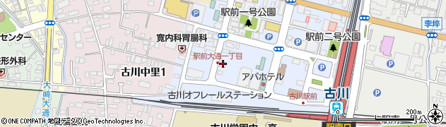 宮城県大崎市古川駅前大通1丁目周辺の地図