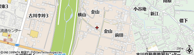宮城県大崎市古川李埣金山8周辺の地図