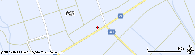 山形県尾花沢市六沢268周辺の地図