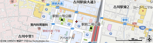 タイムズカー古川駅前店周辺の地図