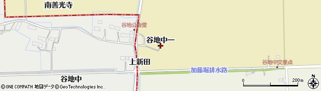 宮城県大崎市田尻大沢谷地中一周辺の地図