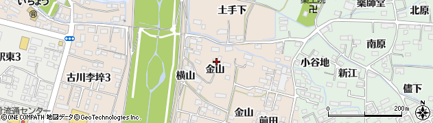 宮城県大崎市古川李埣金山周辺の地図