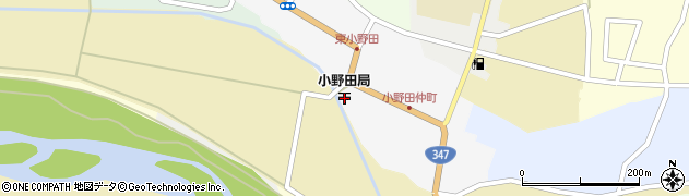 小野田郵便局周辺の地図