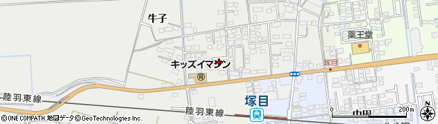 宮城県大崎市古川塚目屋敷28周辺の地図