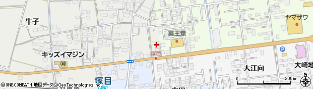 宮城県大崎市古川塚目屋敷142周辺の地図