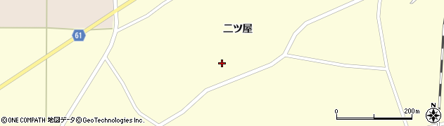 宮城県登米市豊里町二ツ屋216周辺の地図