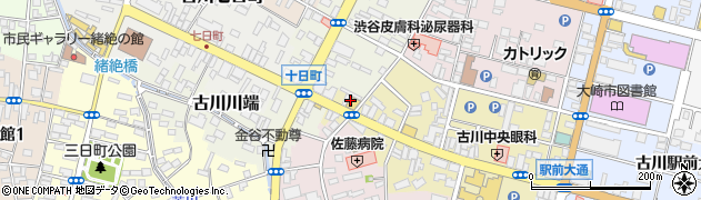 メガネの天賞堂　古川台町・本店周辺の地図