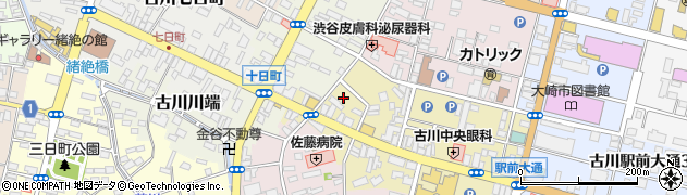 宮城県大崎市古川台町周辺の地図