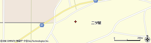 宮城県登米市豊里町二ツ屋106周辺の地図