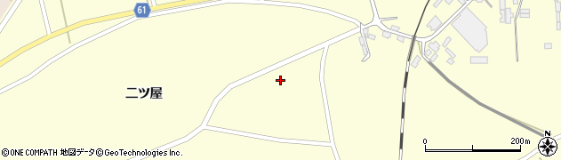 宮城県登米市豊里町二ツ屋243周辺の地図