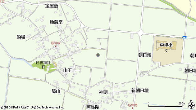 〒987-0022 宮城県遠田郡美里町荻埣の地図