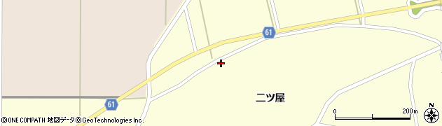宮城県登米市豊里町二ツ屋95周辺の地図