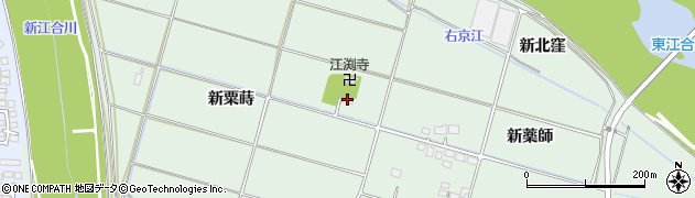 宮城県大崎市古川鶴ケ埣（北粟蒔）周辺の地図
