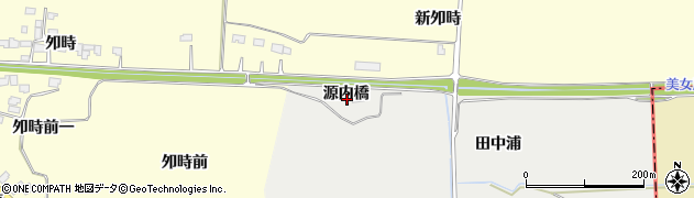 宮城県美里町（遠田郡）平針（源内橋）周辺の地図