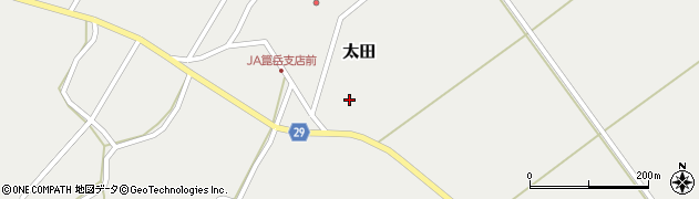 宮城県遠田郡涌谷町太田中太田周辺の地図